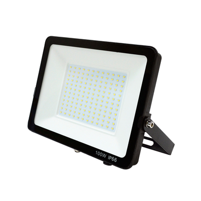 Black Aluminum Outdoor Slim LED Flood Lights With Motion Sensor IP66 AC220V